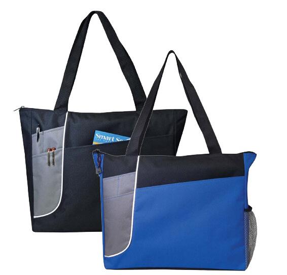 best selling poly zipper large tote bag