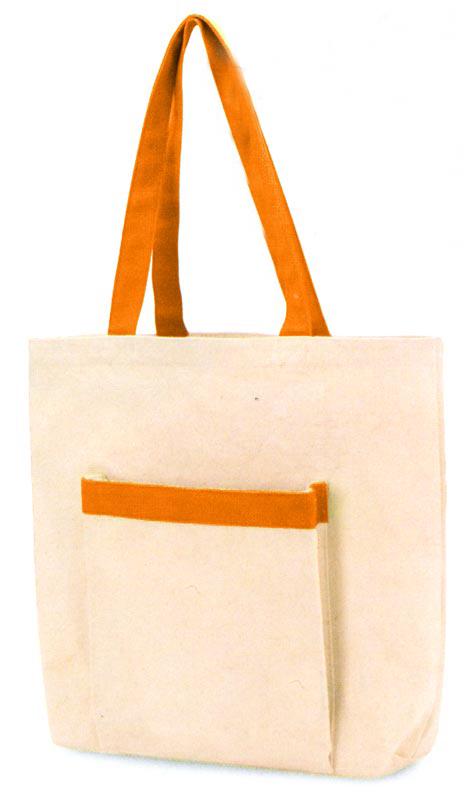 Utility cotton canvas tote bag